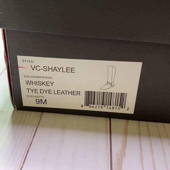 Vince Camuto Shaylee whiskey leather boots W/box - Picture 11 of 12